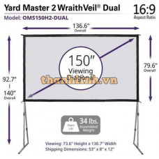 Màn chiếu khung gấp 150-inch Elite Screens OMS150H2-DUAL